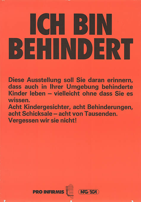 Ich bin behindert