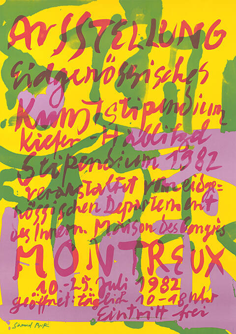 Ausstellung, Eidgenössisches Kunststipendium, Maison des Congrès, Montreux