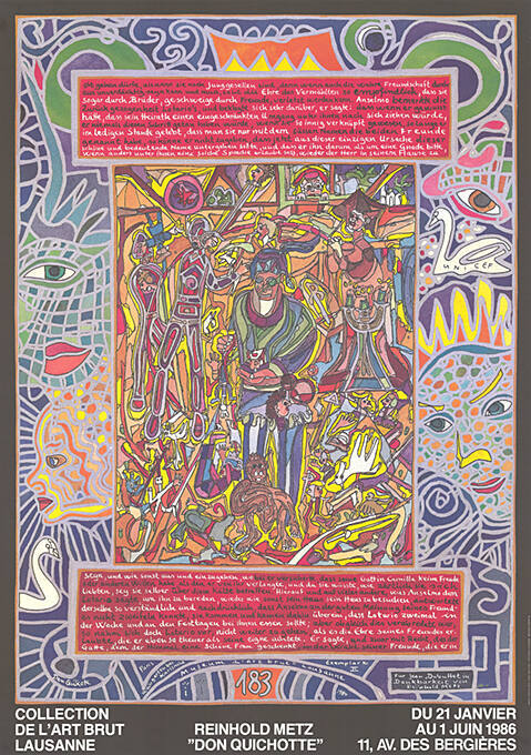 Reinhold Metz, “Don Quichotte”, Collection de l’art brut, Lausanne