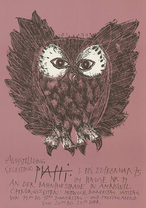 Ausstellung Celestino Piatti, Bahnhofstrasse, Amriswil