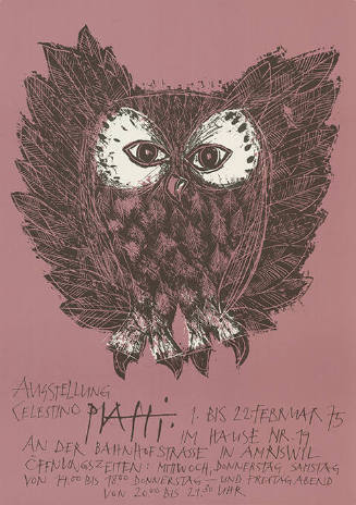Ausstellung Celestino Piatti, Bahnhofstrasse, Amriswil
