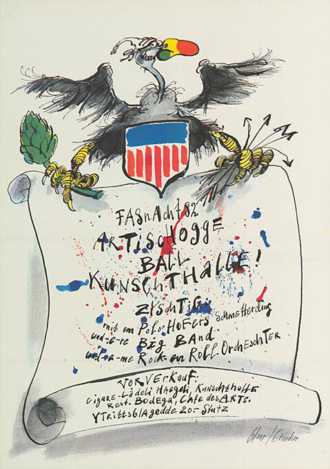 Fasnacht 82, Artischogge-Ball in der Kunsthalle Basel