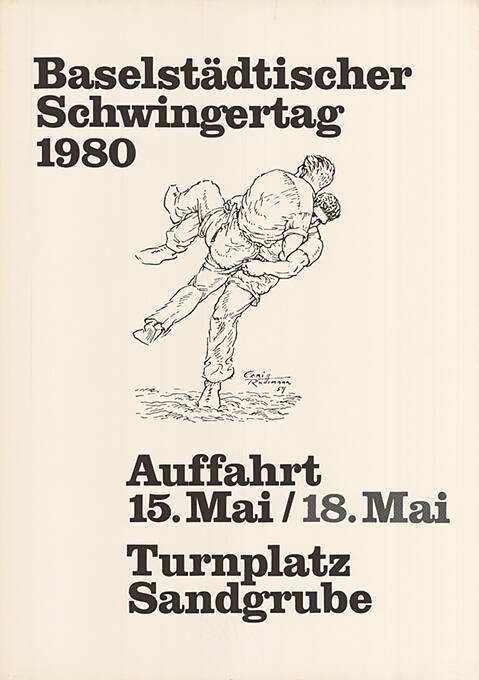 Baselstädtischer Schwingertag 1980,  Turnplatz Sandgrube