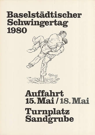 Baselstädtischer Schwingertag 1980,  Turnplatz Sandgrube