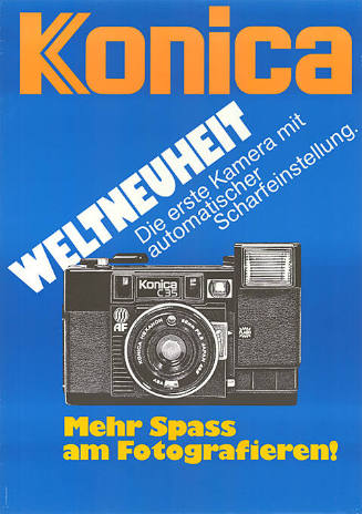 Konica, Weltneuheit, Mehr Spass am Fotografieren!