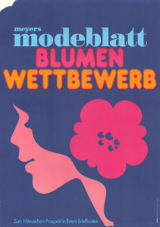 Meyers Modeblatt, Blumen Wettbewerb