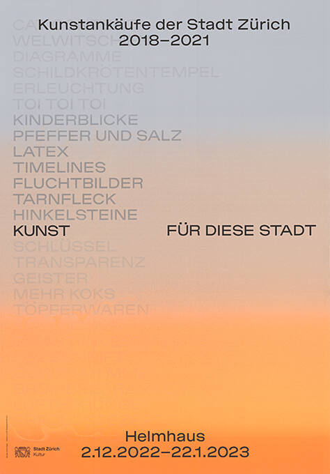 Kunstankäufe der Stadt Zürich 2018–2021, Helmhaus Zürich