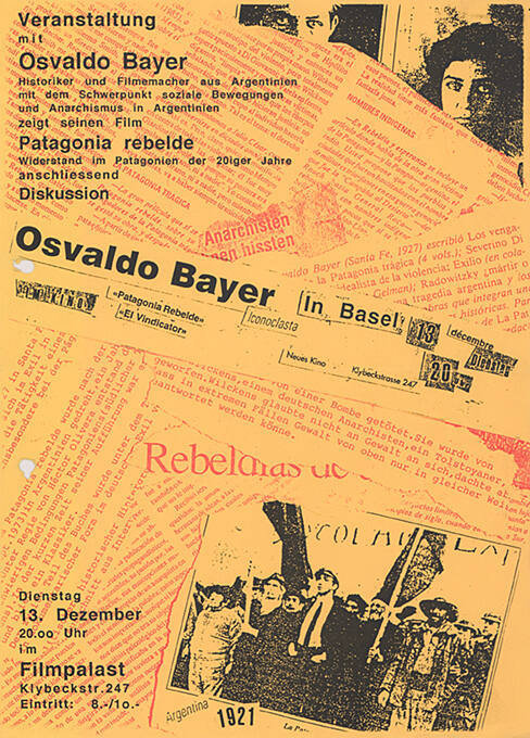 Osvaldo Bayer, In Basel, Neues Kino