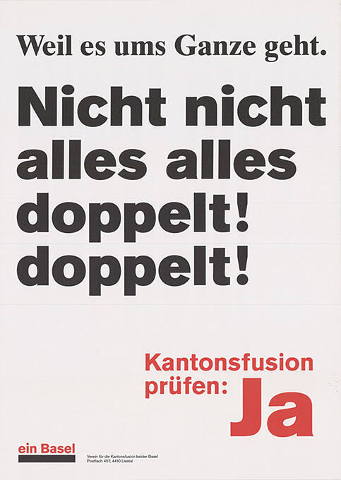 Verein für die Kantonsfusion beider Basel, Liestal