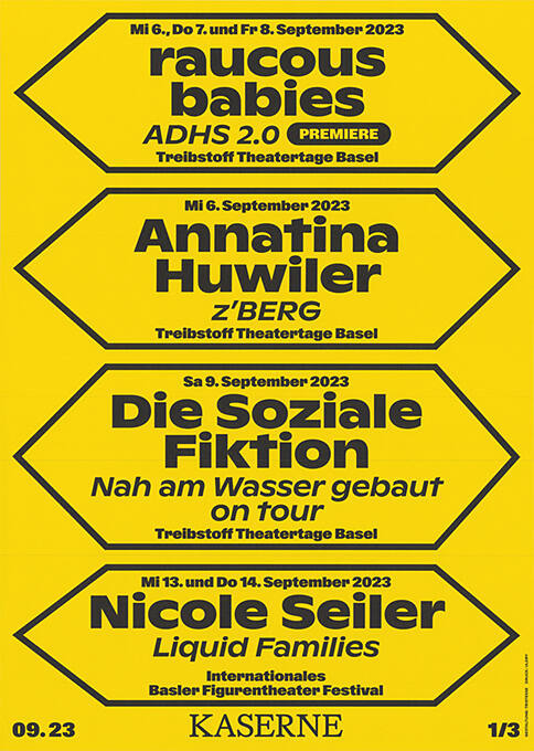 Raucos Babies, Annatina Huwiler, Die soziale Fiktion, Nicole Seiler, Kaserne