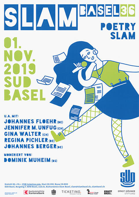 Slam Basel, Poetryslam 36, SUD Basel