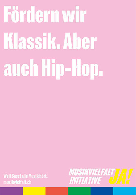 Fördern wir Klassik. Aber auch Hip-Hop. Musikvielfalt Initiative Ja!