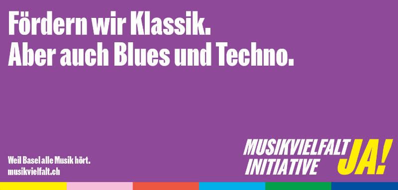 Fördern wir Klassik. Aber auch Blues und Techno. Musikvielfalt Initiative Ja!