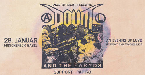 Doum and the Faryds, Support Papiro, Hirscheneck Basel