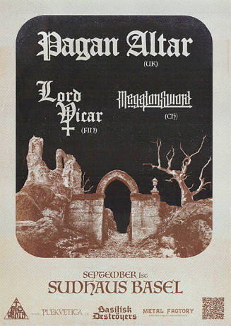 Pagan Altar, Lord Vicar, Megaton Sword, Sudhaus Basel