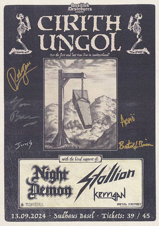 Cirith Ungol, Night Demon, Stallion, Kerrigan, Sudhaus Basel