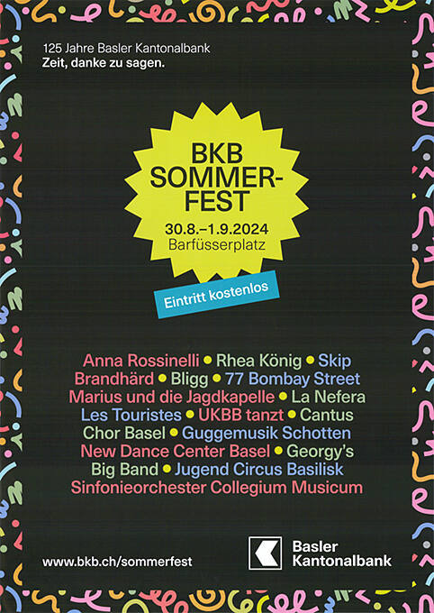 BKB Sommerfest, Barfüsserplatz Basel