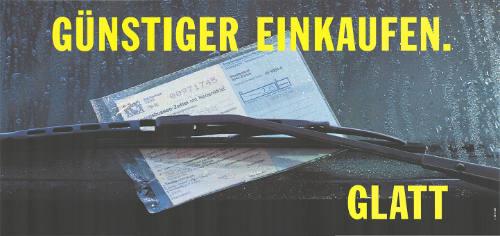 Günstiger einkaufen. Glatt