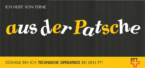Ich helfe von Ferne aus der Patsche, deshalb bin ich technische Operatrice bei den PTT