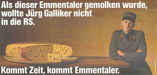 Als dieser Emmentaler gemolken wurde, wollte Jürg Galliker nicht in die RS. Kommt Zeit, kommt Emmentaler.