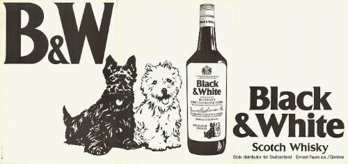 B&W, Black & White, Scotch Whisky