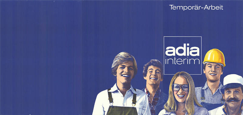 Temporär-Arbeit. Adia interim