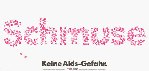 Schmuse, Keine Aids-Gefahr.