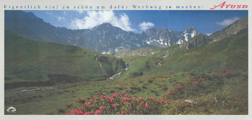 Eigentlich viel zu schön um dafür Werbung zu machen: Arosa