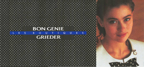 Bon Génie, Les Boutiques, Grieder