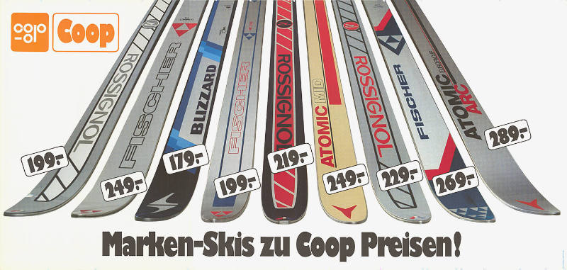 Marken-Skis zu Coop Preisen!