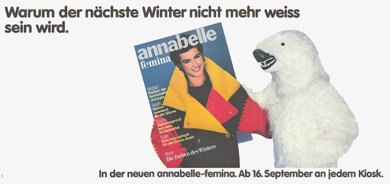 Warum der nächste Winter nicht mehr weiss sein wird. Annabelle-femina.