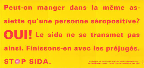 Peut-on manger dans […], Stop SIDA