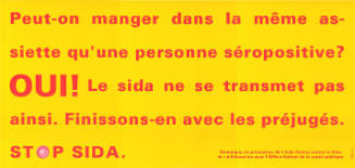 Peut-on manger dans […], Stop SIDA