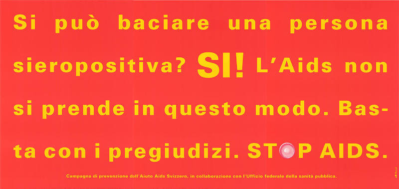 Si può baciare […], Stop AIDS
