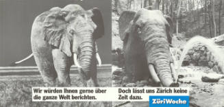 Wir würden Ihnen gerne über die ganze Welt berichten. Doch lässt uns Zürich keine Zeit dazu. ZüriWoche