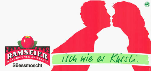 Ramseier Süessmoscht, isch wie es Küssli.