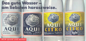 Das gute Wasser – am liebsten harassweise. Aqui