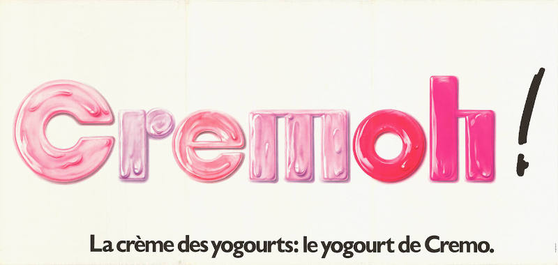 Cremoh! La crème des yogourts: le yogourt de Cremo.