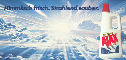 Himmlisch frisch. Strahlend sauber. Ajax
