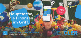 Hauptsache die Finanzen im Griff. Bank Cler