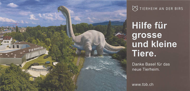 Hilfe für grosse und kleine Tiere. Danke Basel für das neue Tierheim.