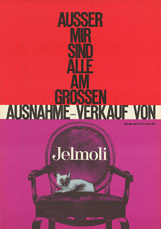 Ausser mir sind alle am grossen Ausnahme-Verkauf von Jelmoli