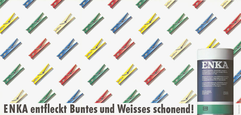 Enka entfleckt Buntes und Weisses schonend!
