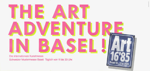 The Art Adventure in Basel! Art 16’85