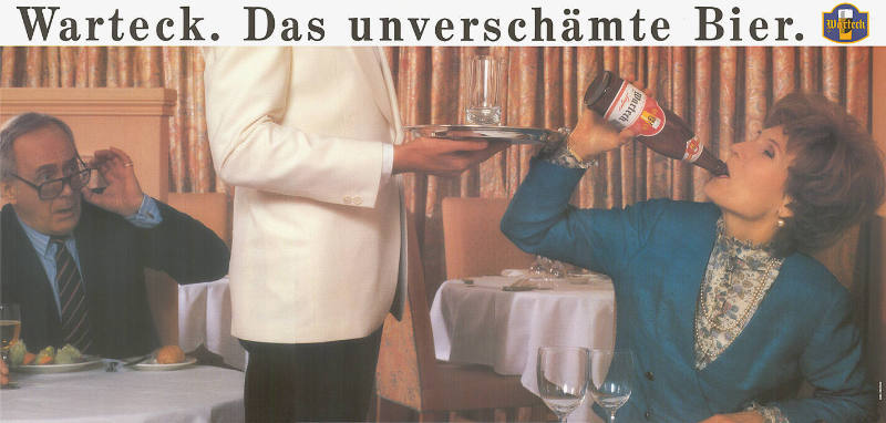 Warteck. Das unverschämte Bier.
