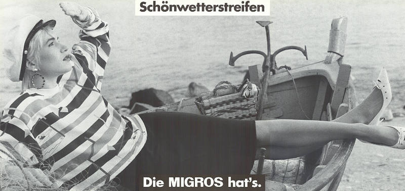 Schönwetterstreifen, Die Migros hat’s.