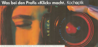 Was bei den Profis «Klick» macht. Kochoptik