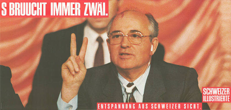 S bruucht immer zwäi. Entspannung aus Schweizer Sicht. Schweizer Illustrierte
