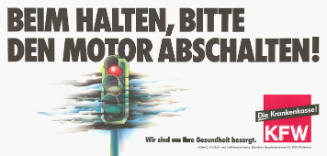 Beim Halten, bitte den Motor abschalten! KFW