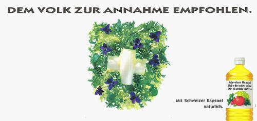 Dem Volk zur Annahme empfohlen. Schweizer Rapsoel